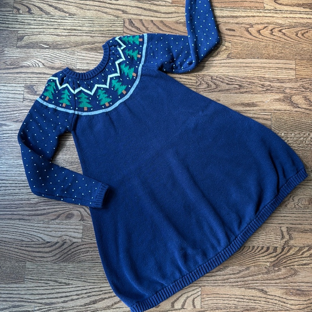 Hanna Andersson Holiday Sweater Dress 140 (10)